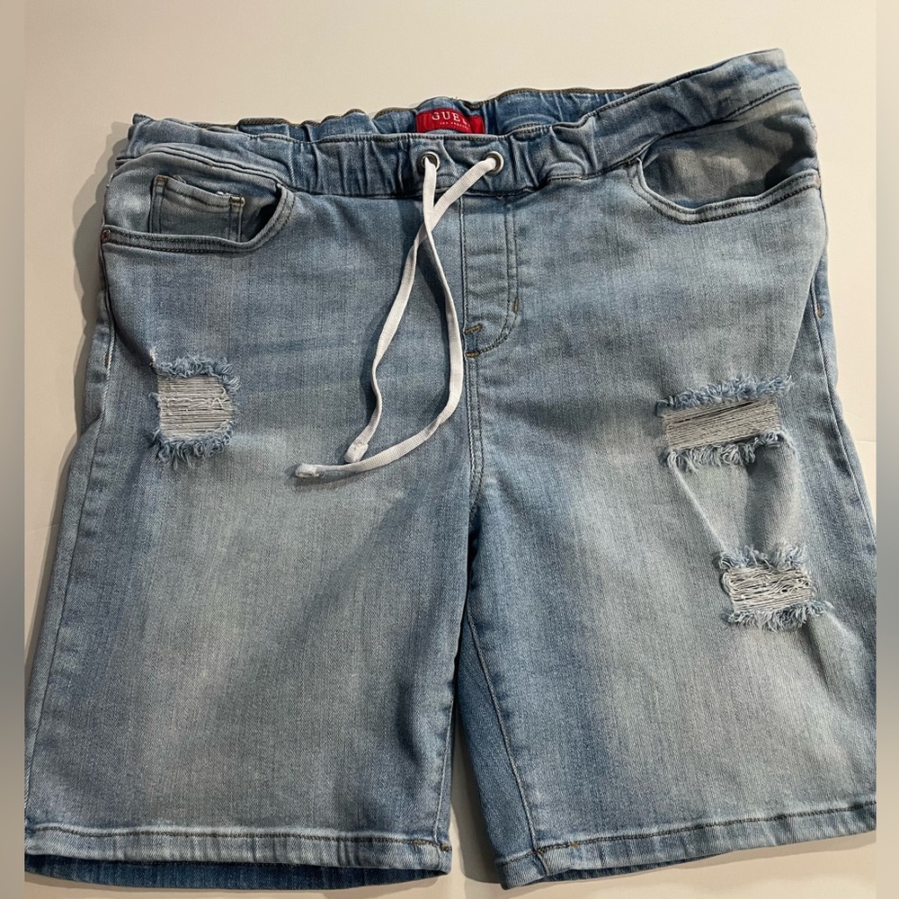 Guess Women’s Drawstring Denim Shorts